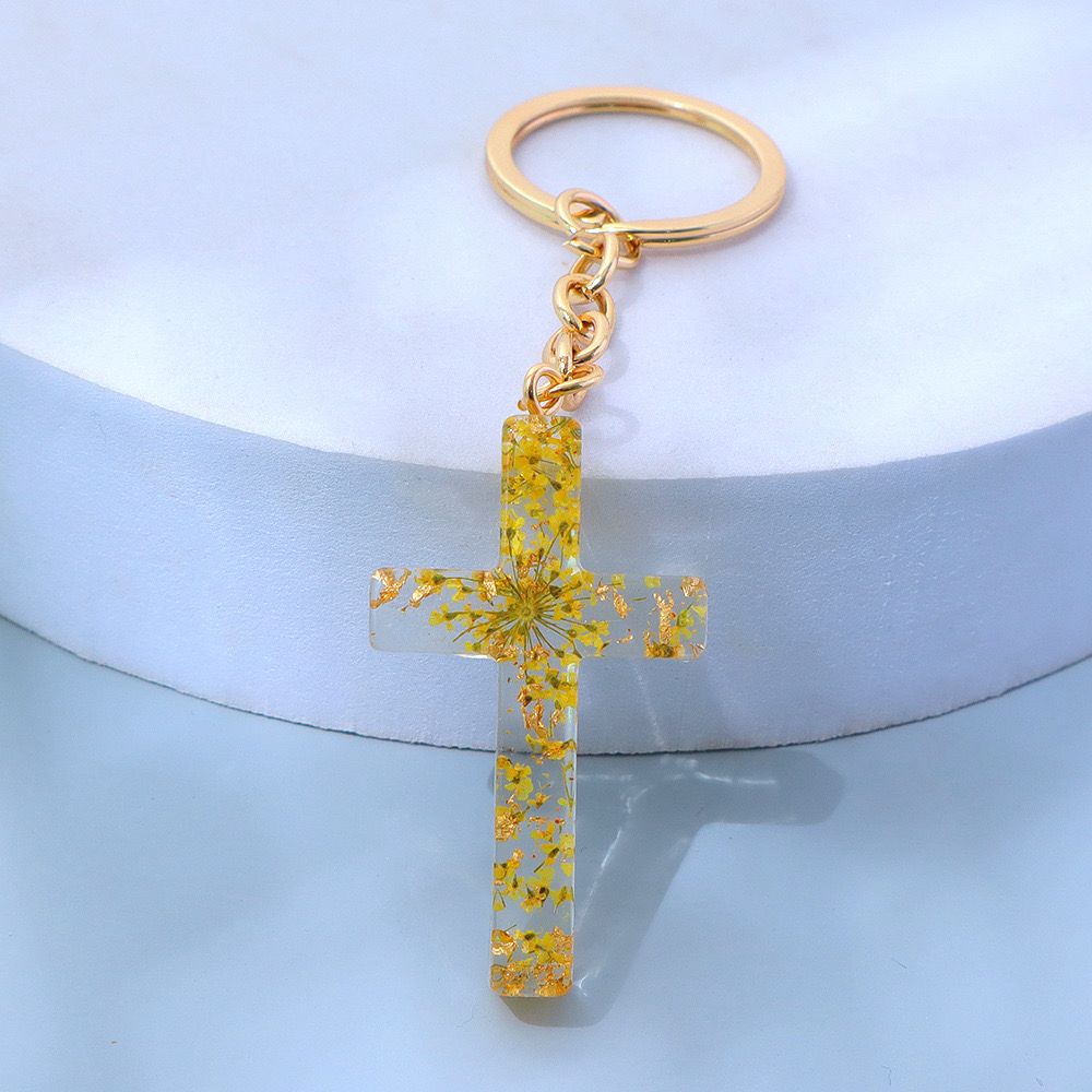 Cross Transparent Keychain