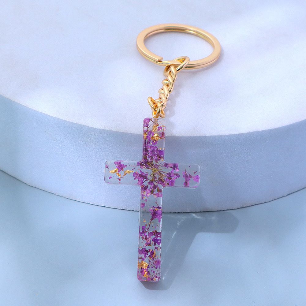 Cross Transparent Keychain