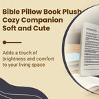 The Holy Bible Pillow Plush - Book Shape, Openable, Cozy