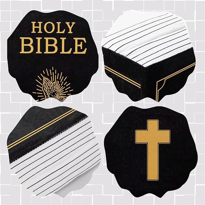 The Holy Bible Pillow Plush - Book Shape, Openable, Cozy