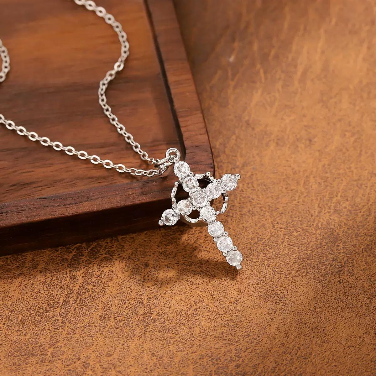 Crowned Cross Necklace