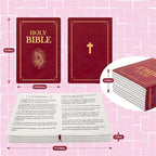 The Holy Bible Pillow Plush - Book Shape, Openable, Cozy