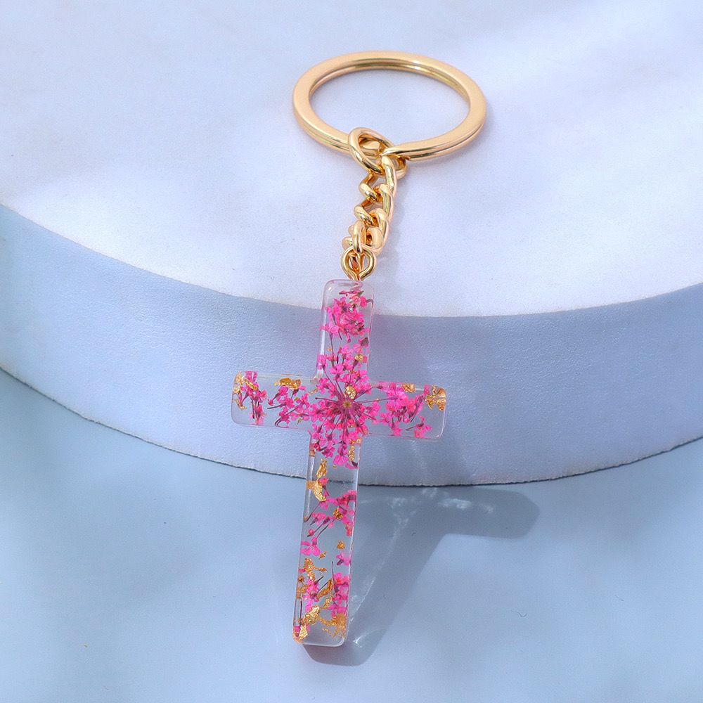 Cross Transparent Keychain