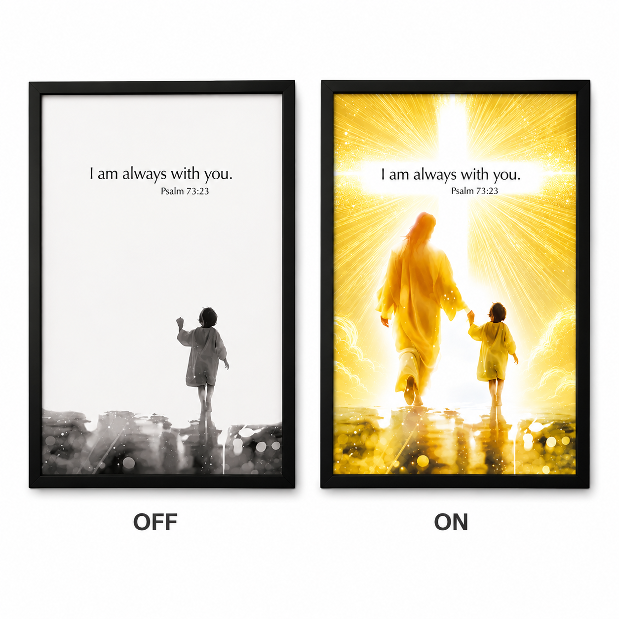 I Am Always With You LED Christian Poster