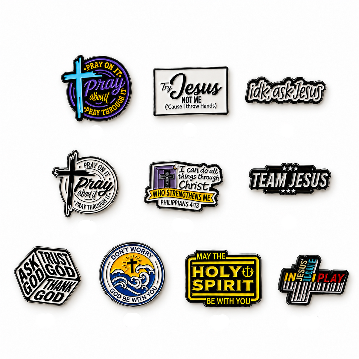 The Holy Pins 2 (pack of 10)