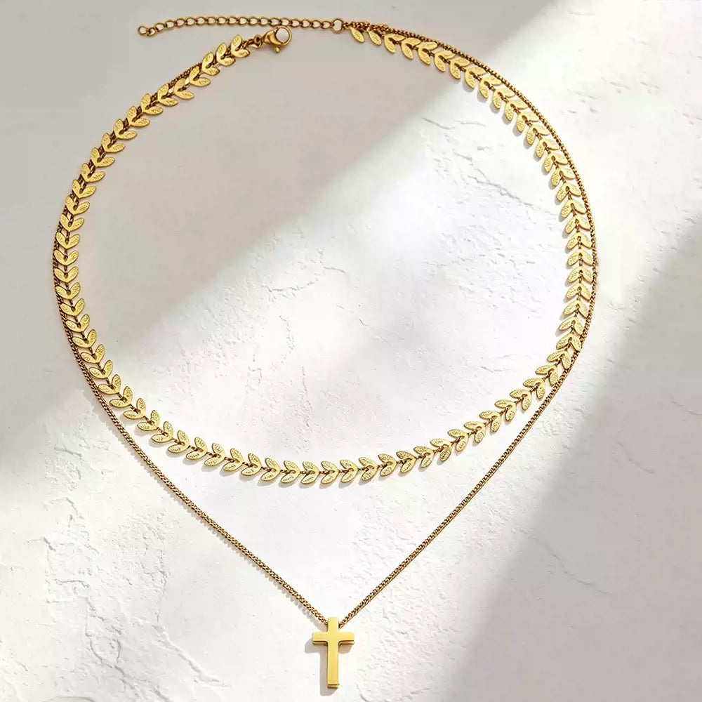 The Holy Cross Layered Necklace
