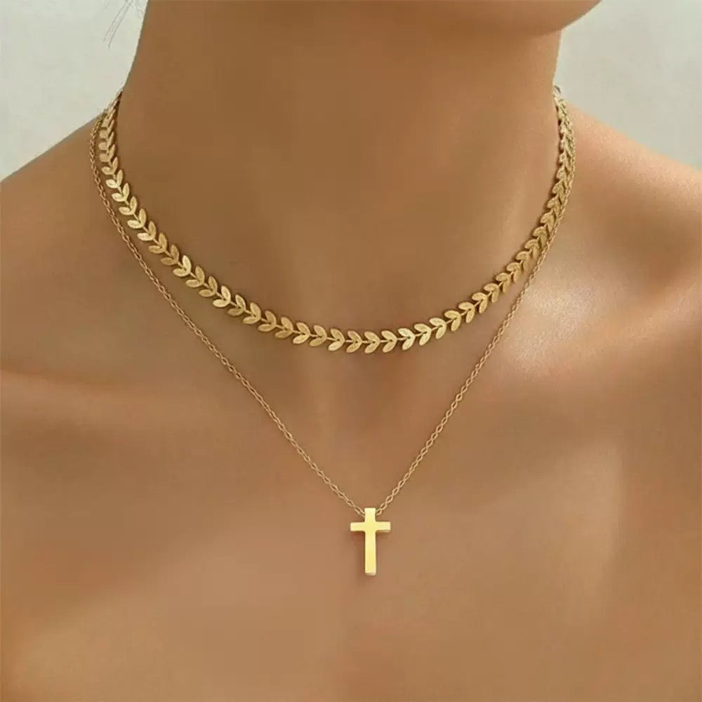 The Holy Cross Layered Necklace