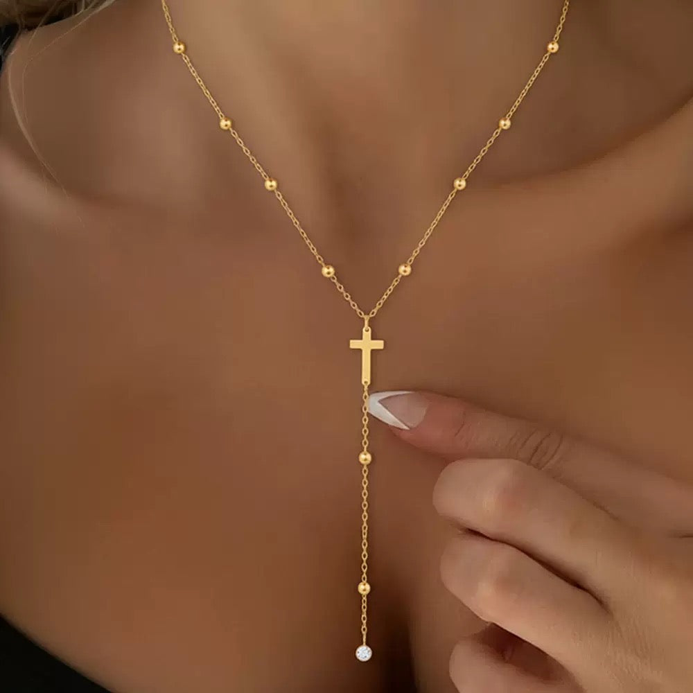 The Holy Cross Lariat Necklace