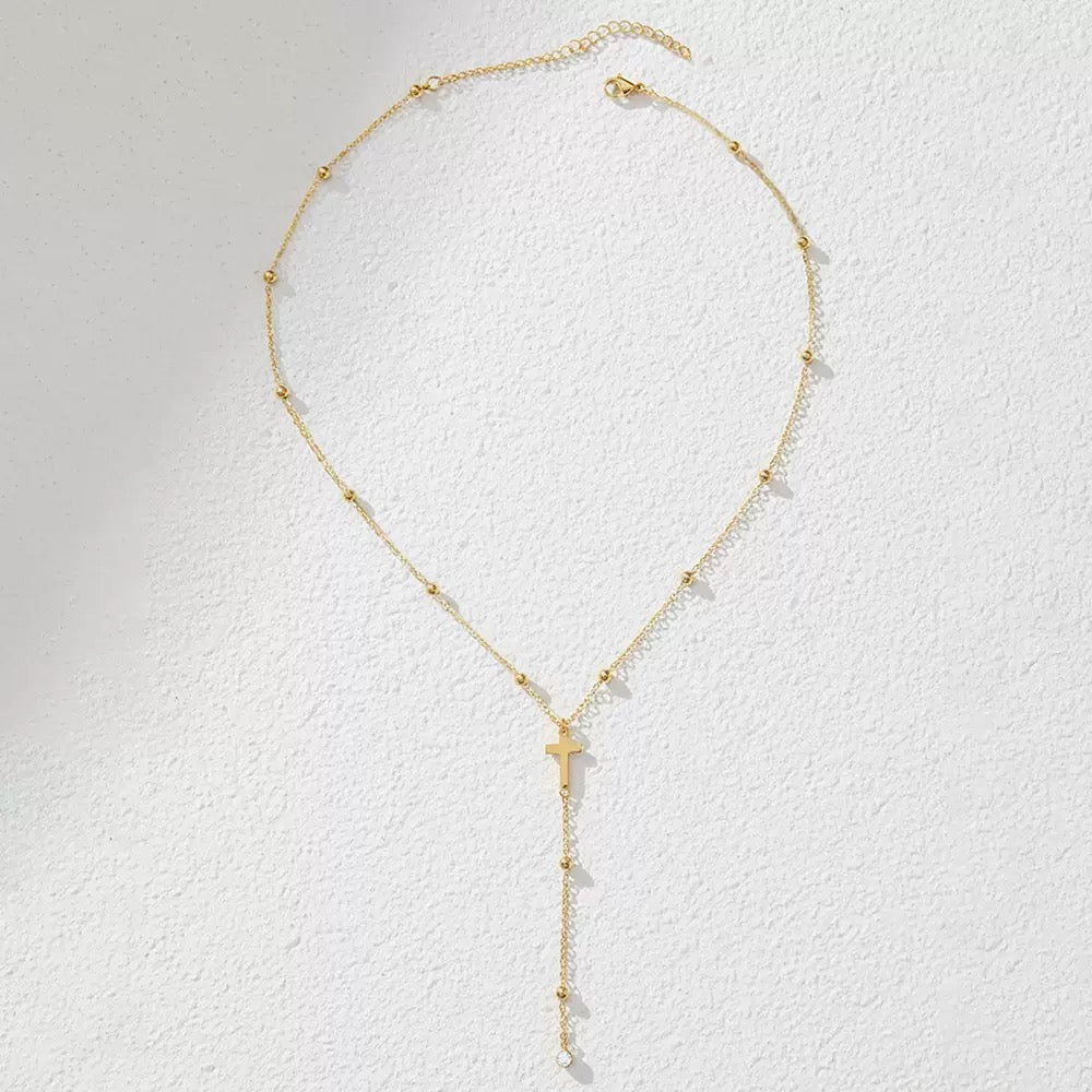 The Holy Cross Lariat Necklace