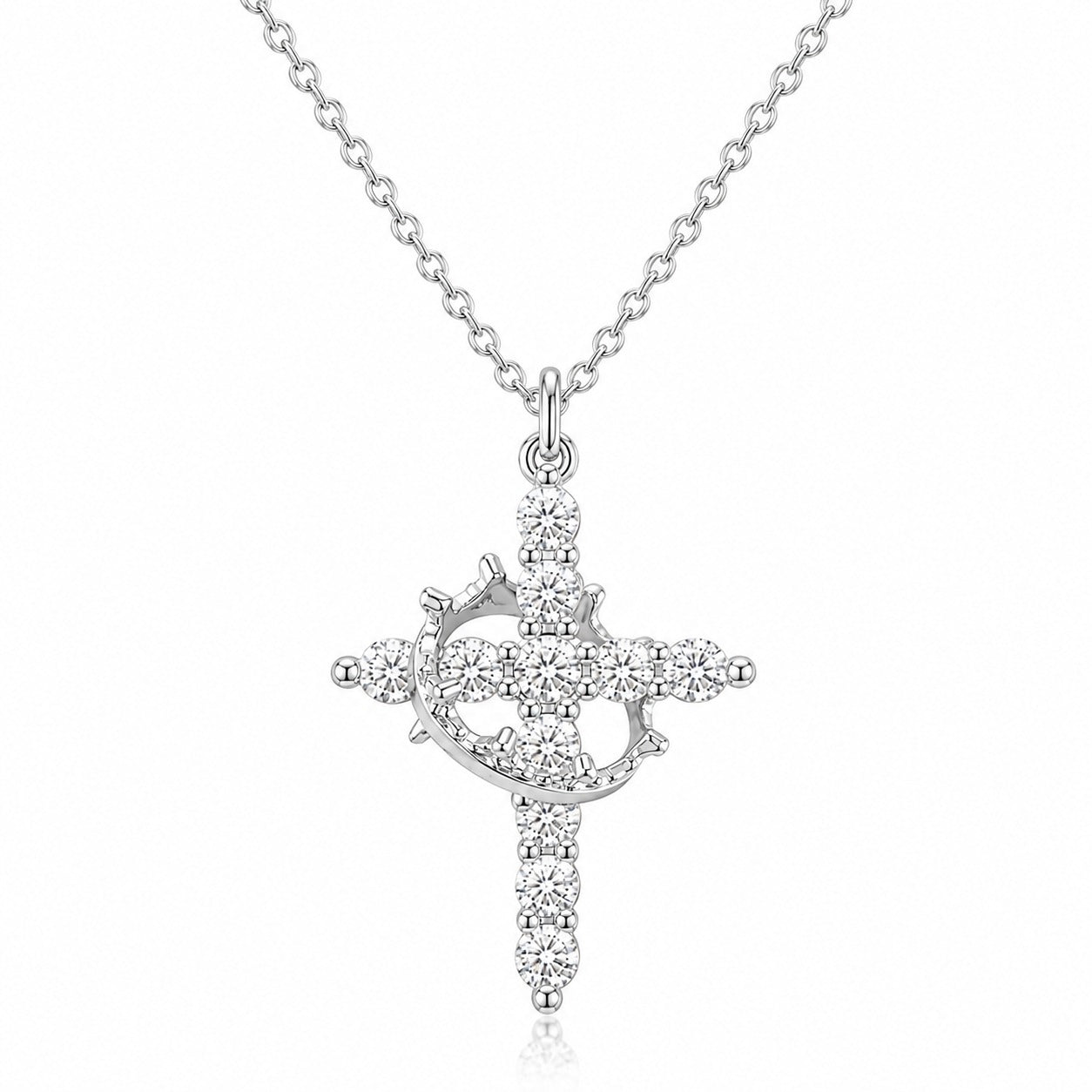 Crowned Cross Necklace