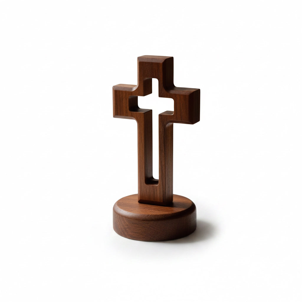 The Holy Cross - Wooden Tabletop Cross