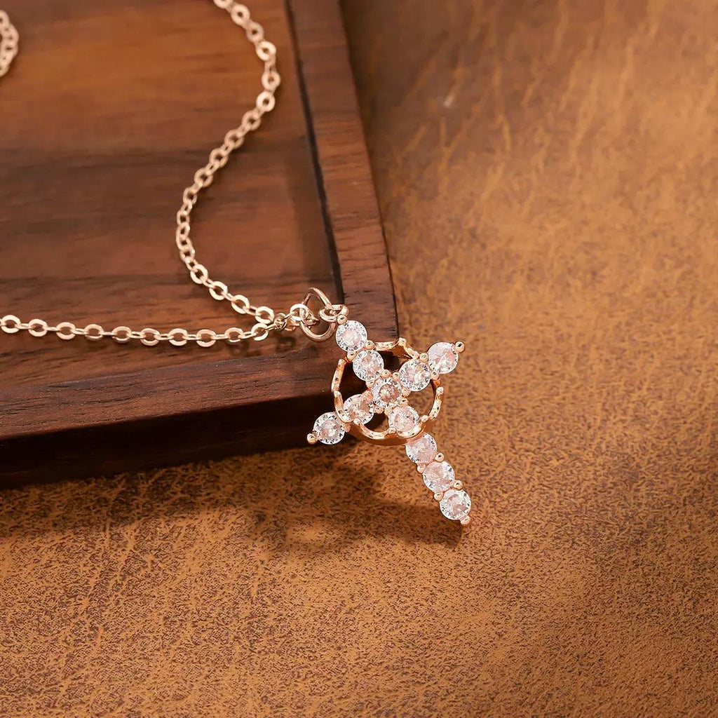 Crowned Cross Necklace