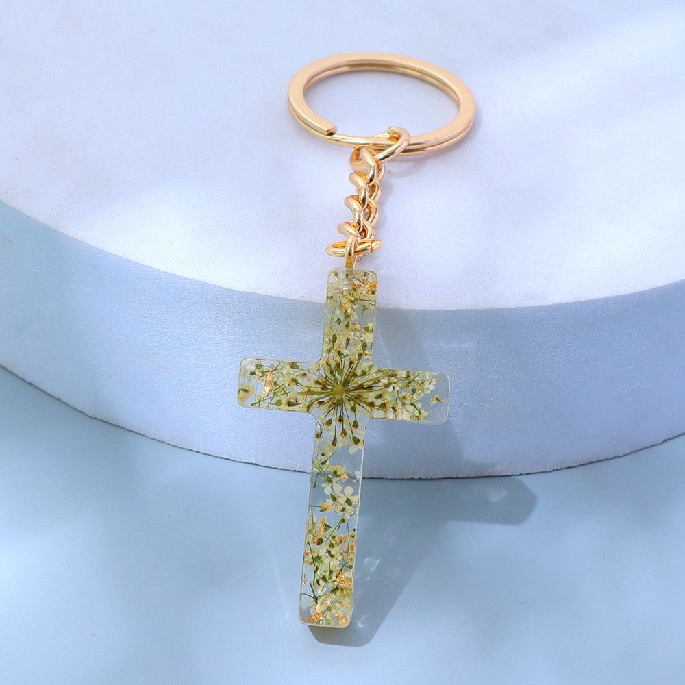 Cross Transparent Keychain