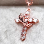 Crowned Cross Necklace