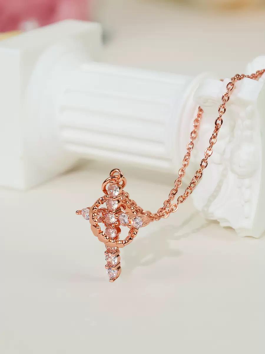 Crowned Cross Necklace