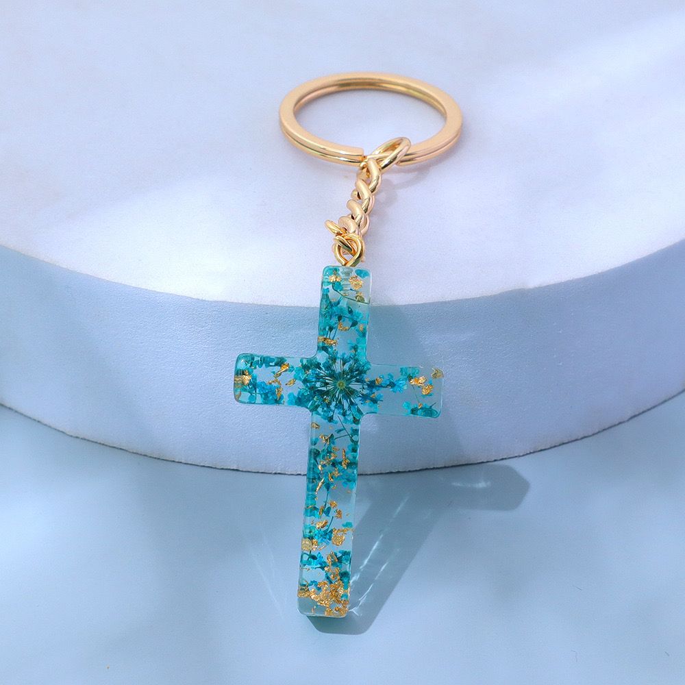 Cross Transparent Keychain